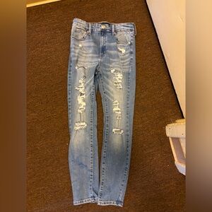 Aero women’s ripped skinny jeans